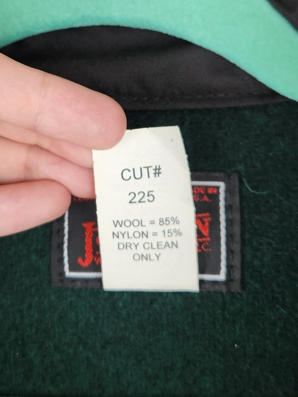 Johnson Woolen Mills Double Cape Jac Shirt Jacket in Spruce Green XL - Picture 11 of 12